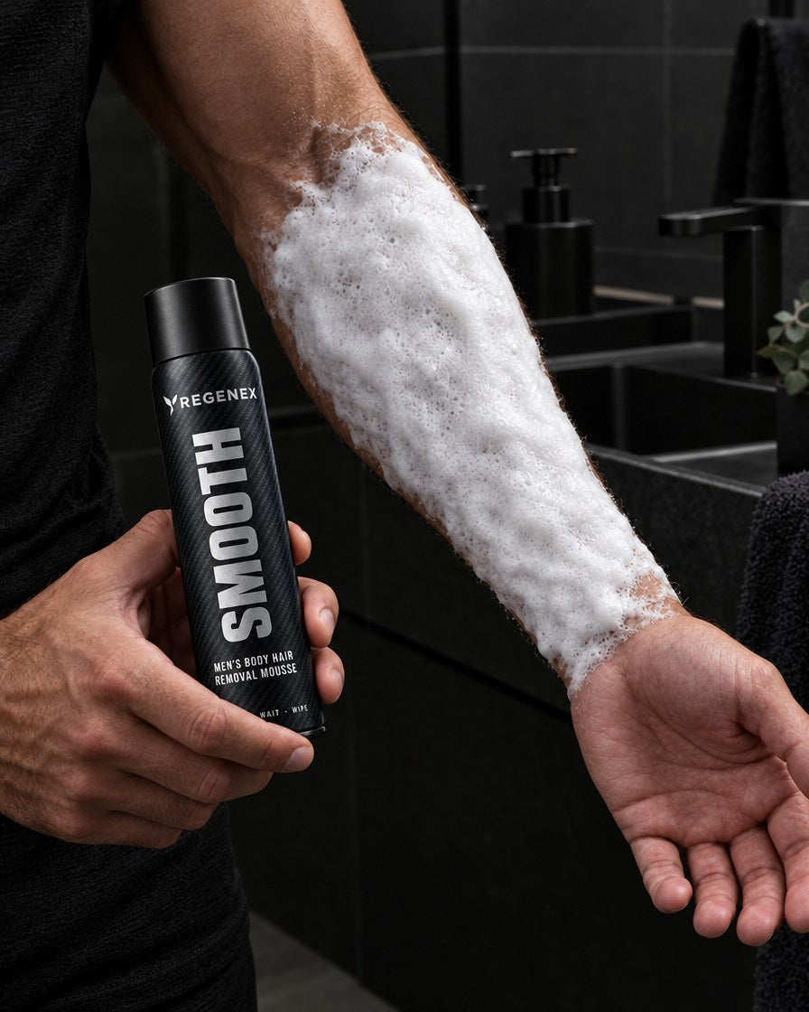 Forearm covered in Regenex mousse foam