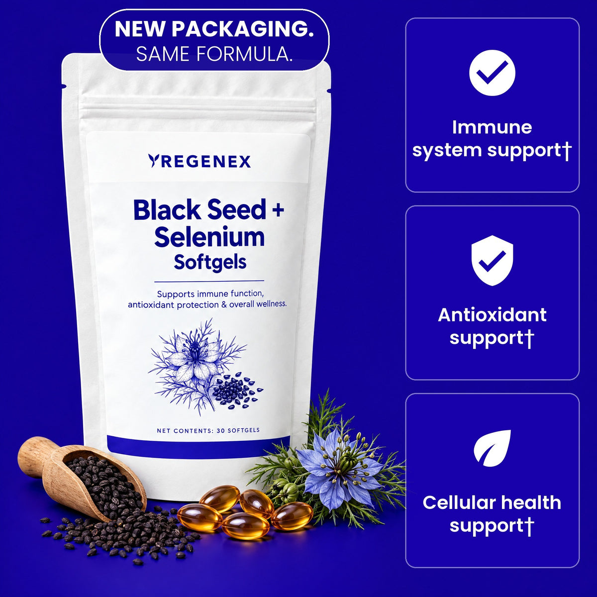 Black Seed + Selenium Softgels 1
