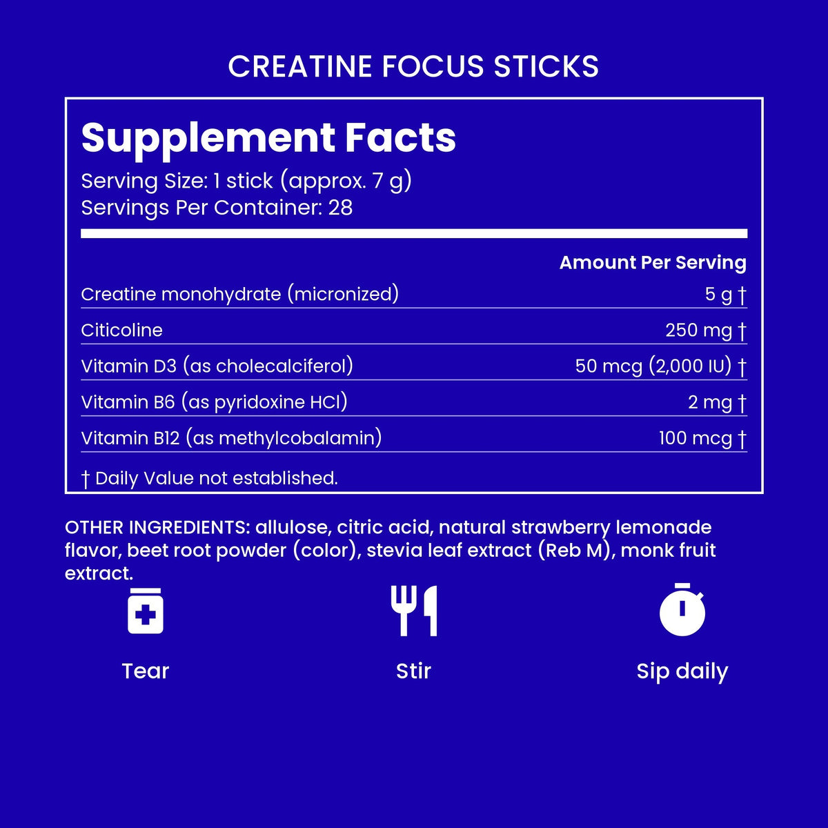 Creatine Focus Sticks 6