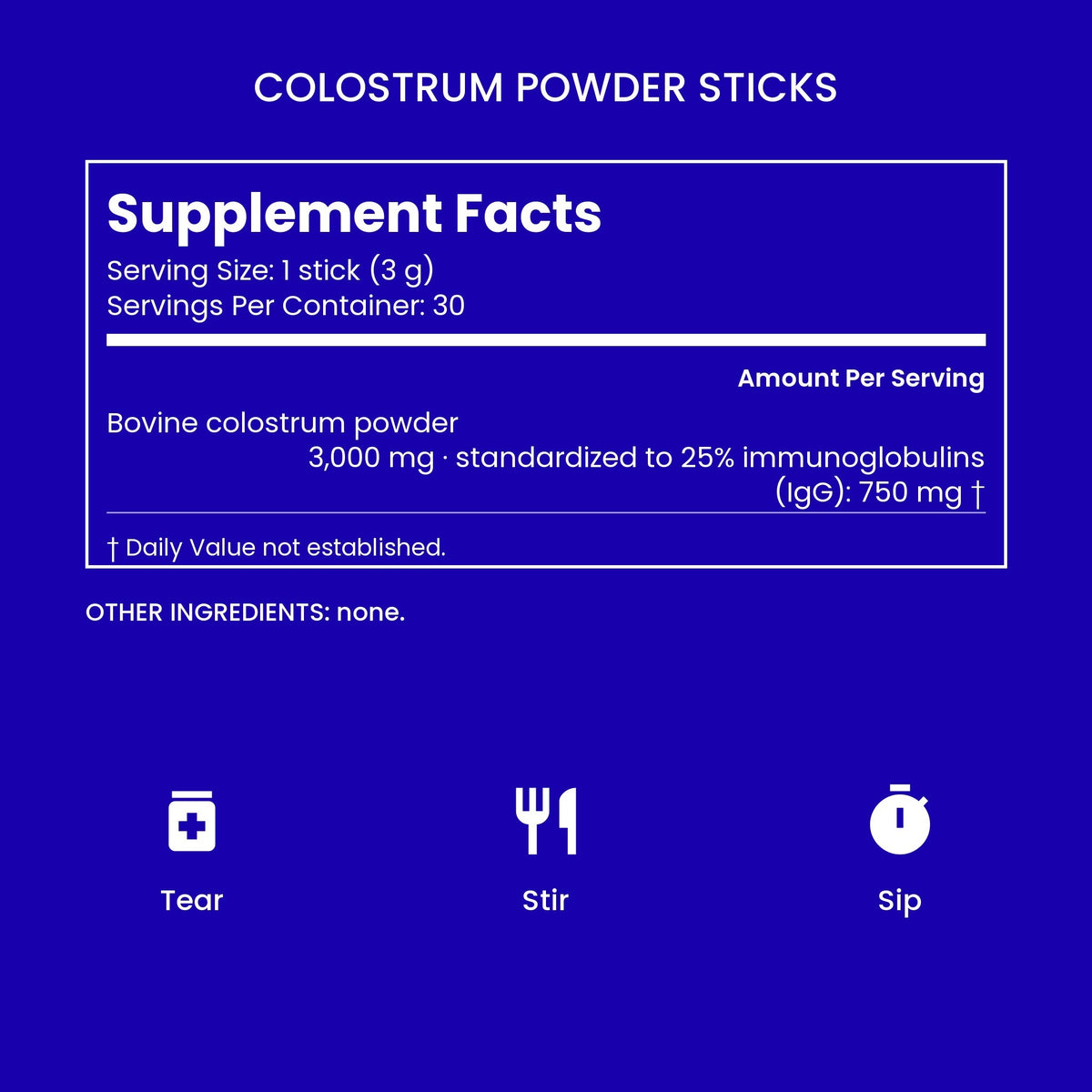 Colostrum Powder Sticks 6