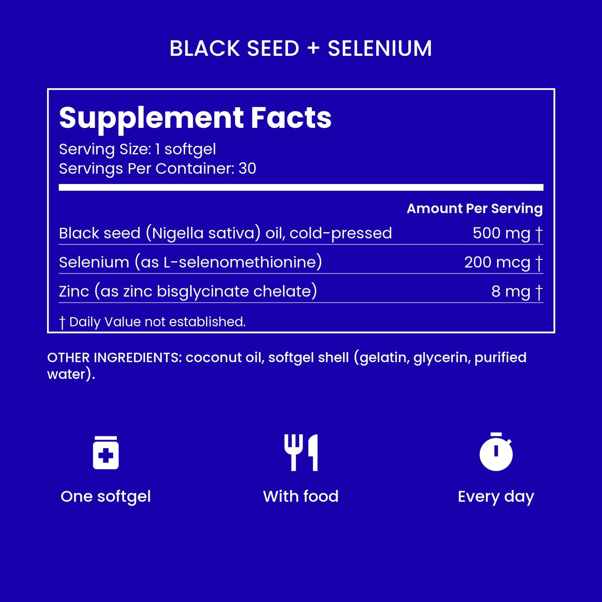 Black Seed + Selenium Softgels 6