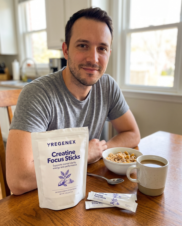 Creatine Focus Sticks With breakfast