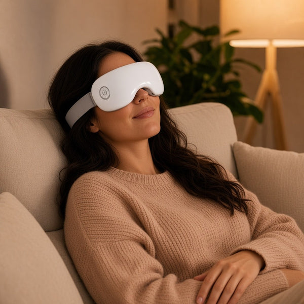 Customer lifestyle — sofa steam session with Steam Therapy Pro