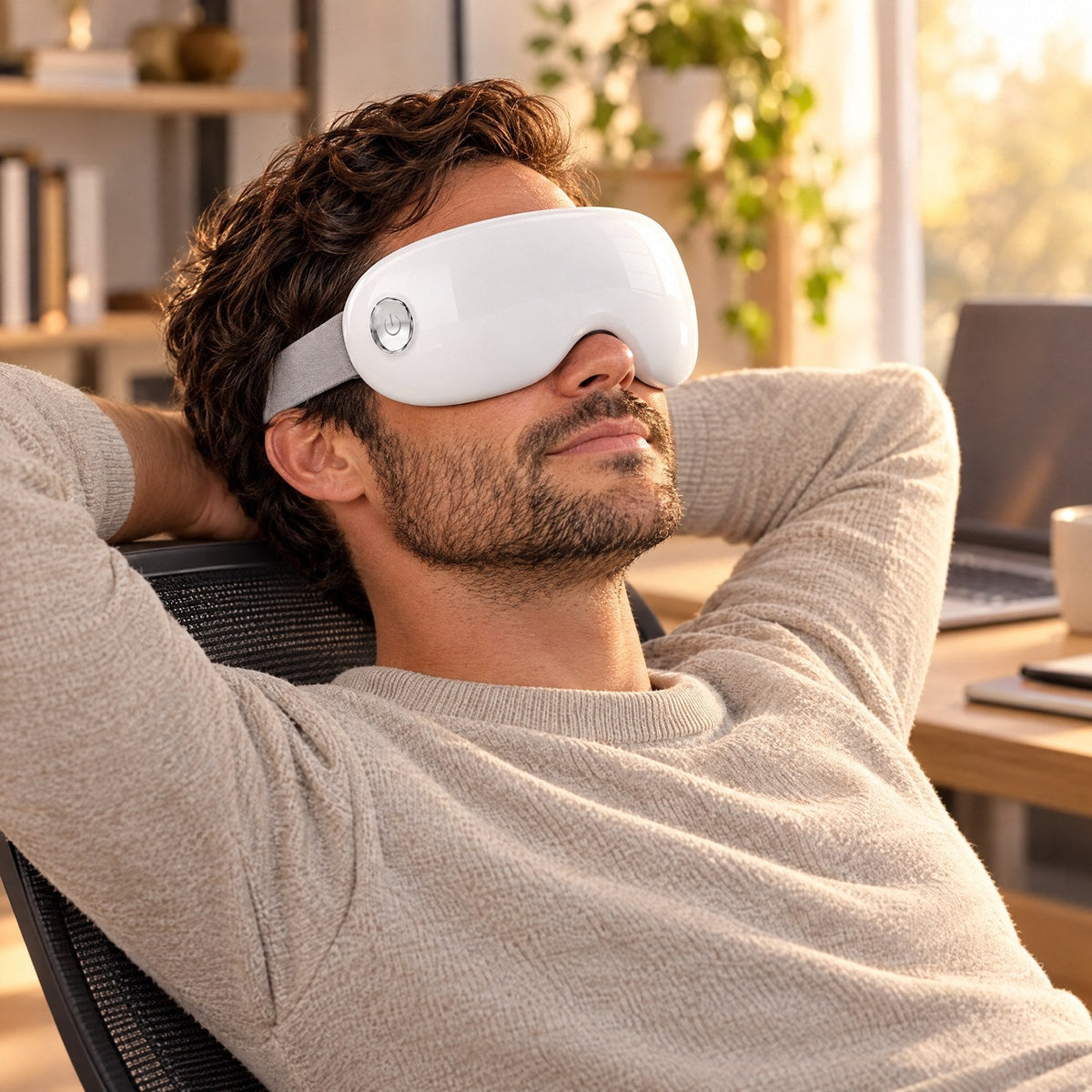 Home office break with Steam Therapy Pro